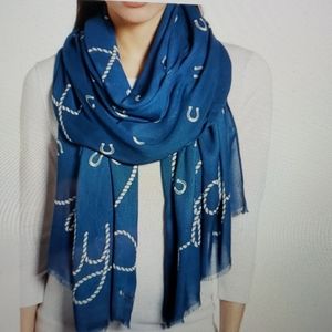 New Kate Spade Howdy Oblong Horseshoe Scarf